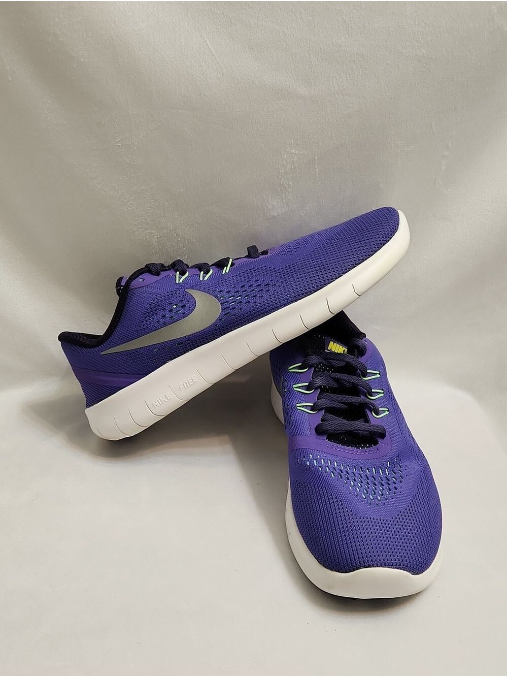 Nike Free Rn Purple Athletic Running Sneakers (Size 7Y)